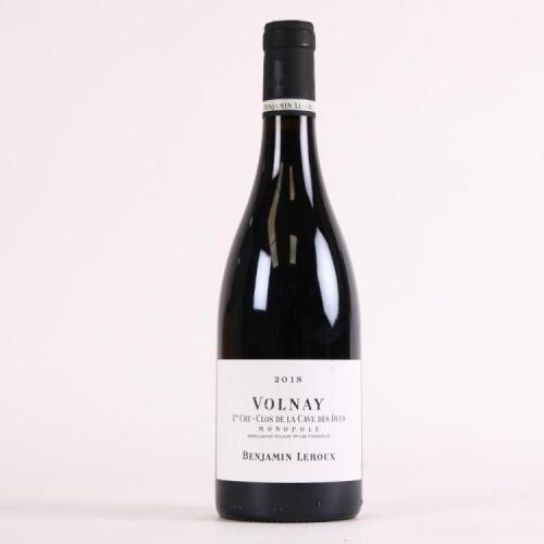 (1) 2018 Benjamin Leroux Volnay Clos de la Cave des Ducs 1er Cru, Cote de Beaune