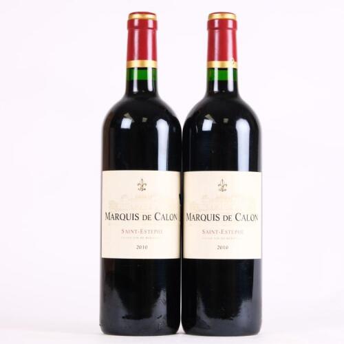 (2) 2010 Chateau Calon-Segur Marquis de Calon, St Estephe