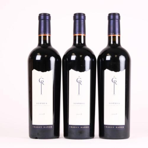 (3) 2008 Craggy Range Sophia Merlot, Gimblett Gravels
