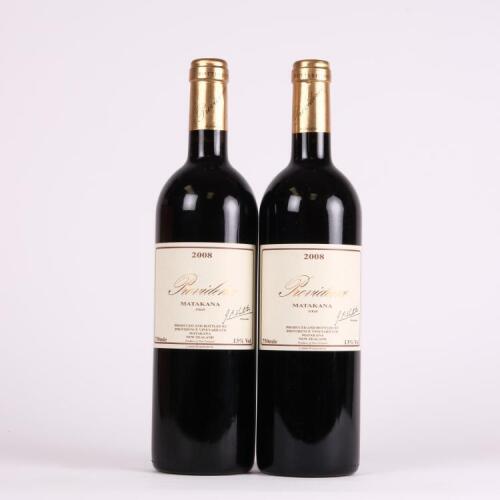 (2) 2008 Providence Syrah, Matakana