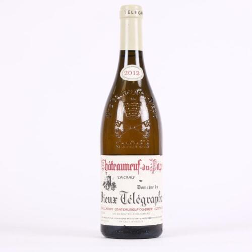 (1) 2012 Vieux Telegraphe La Crau Chateauneuf du Pape Blanc