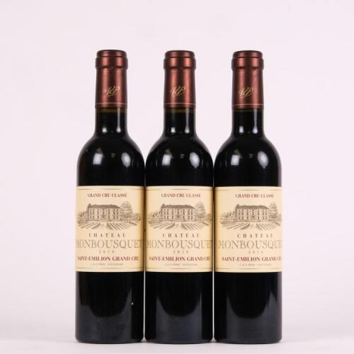 (3) 2010 Chateau Monbousquet 375ml, St Emilion