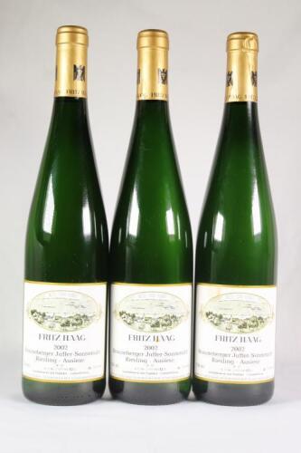 (3) 2002 Fritz Haag Brauneberger Juffer-Sonnenuhr Riesling Auslese, Mosel Saar Ruwer