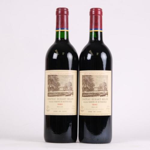 (2) 1990 Chateau Duhart Milon 4eme Cru Classe, Pauillac