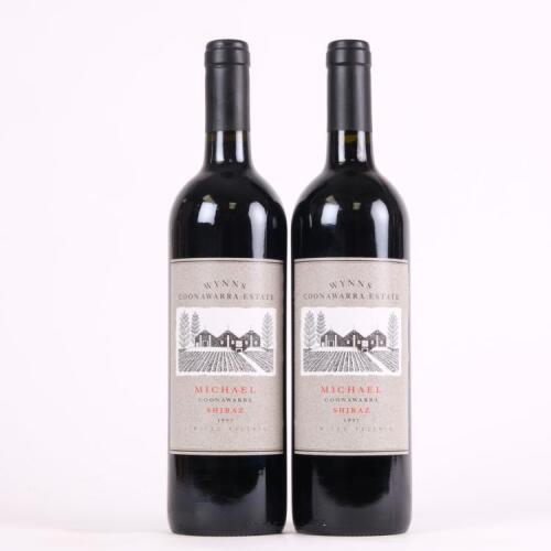 (2) 1997 Wynn's Michael Shiraz, Coonawarra SA