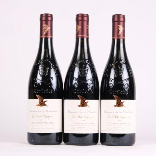 (3) 2014 Domaine de la Mordoree Chateauneuf du Pape La Belle Voyageuse