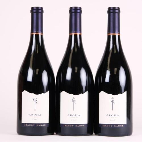 (3) 2011 Craggy Range Aroha Pinot Noir, Martinborough
