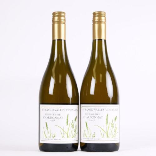 (2) 2008 Pyramid Valley Vineyards Field of Fire Chardonnay, Waikari