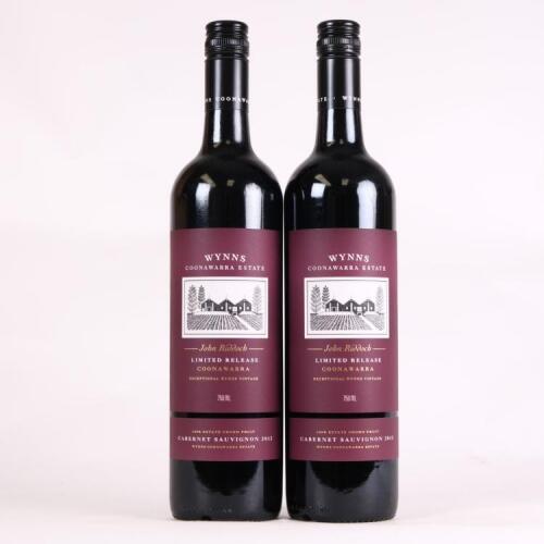 (2) 2012 Wynns John Riddoch Cabernet Sauvignon, Coonawarra SA