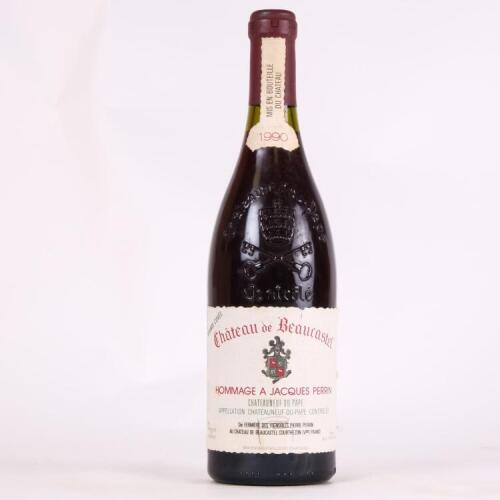 (1) 1990 Chateau de Beaucastel Hommage a Jacques Perrin Chateauneuf du Pape