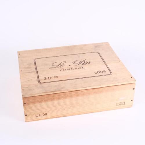 (3) 2008 Le Pin, Pomerol