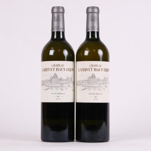 (2) 2007 Chateau Larrivet Haut Brion Blanc, Pessac Leognan