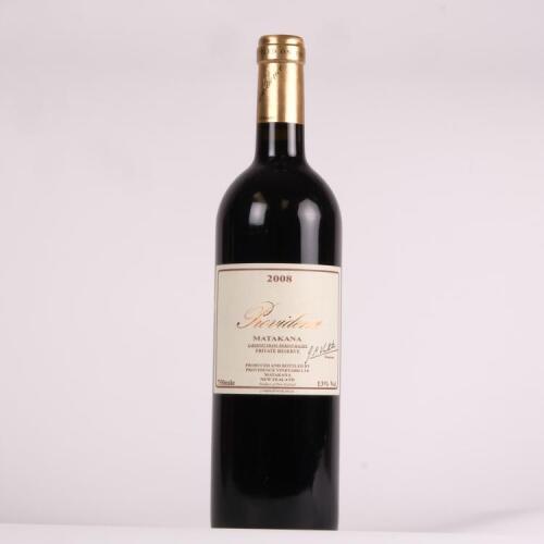 (1) 2008 Providence Private Reserve Merlot/Cabernet Franc/Malbec, Matakana