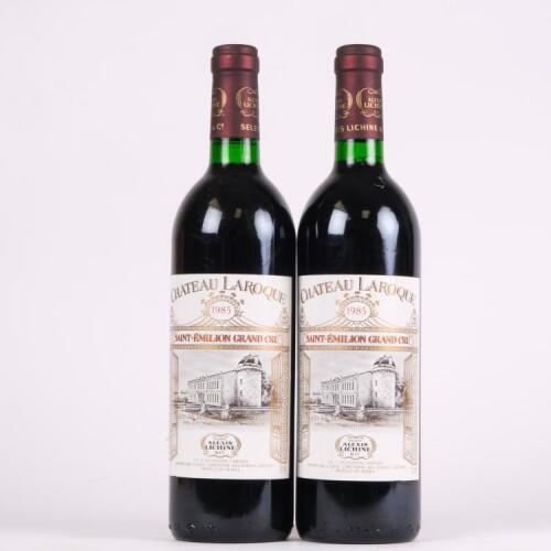 (2) 1985 Chateau Laroque, St Emilion