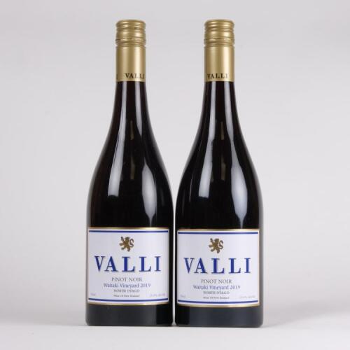 (2) 2019 Valli Pinot Noir, Waitaki