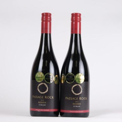 (2) 2012 Passage Rock Reserve Syrah, Waiheke