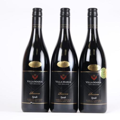 (3) 2013 Villa Maria Reserve Syrah, Gimblett Gravels