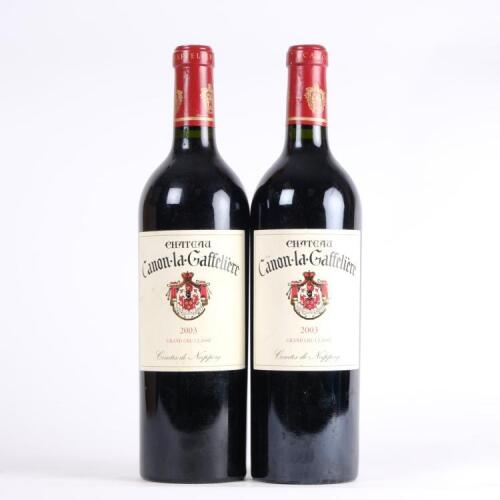 (2) 2003 Chateau Canon la Gaffeliere, St Emilion