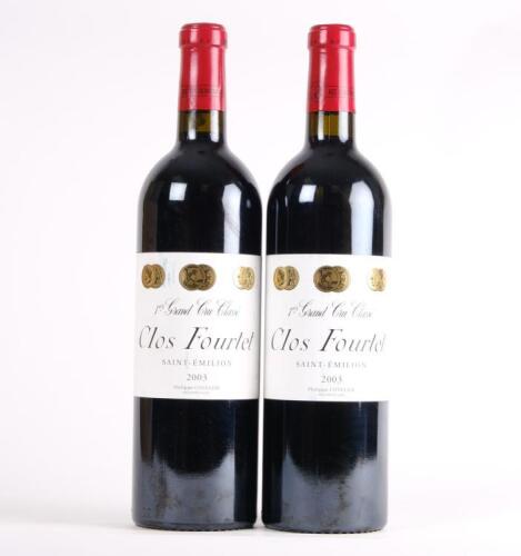 (2) 2003 Clos Fourtet, St Emilion