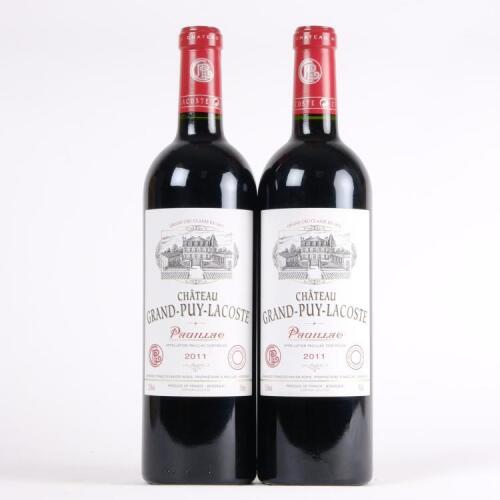 (2) 2011 Chateau Grand Puy Lacoste 5eme Cru Classe, Pauillac