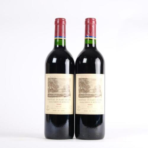 (2) 1990 Chateau Duhart Milon 4eme Cru Classe, Pauillac