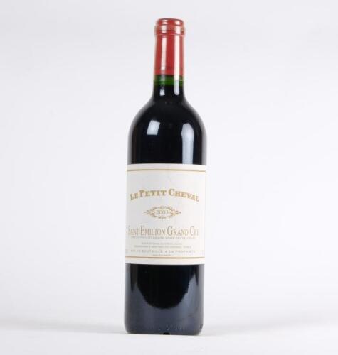(1) 2003 Le Petit Cheval, St Emilion