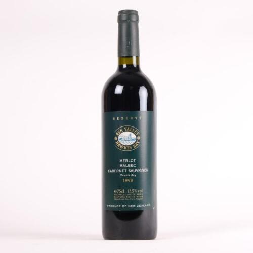 (1) 1998 Esk Valley Winemakers Reserve Merlot/Malbec/Cabernet Sauvignon, Hawkes Bay