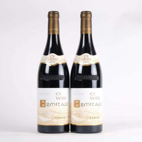 (2) 2012 E.Guigal ex Voto Ermitage