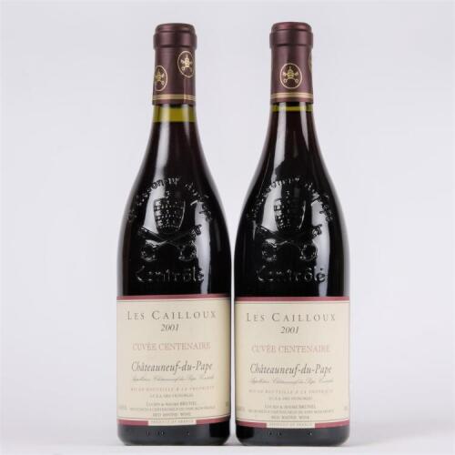 (2) 2001 Lucien et Andre Brunel les Cailloux Cuvee Centenaire Chateauneuf du Pape