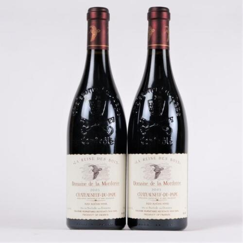 (2) 2005 Domaine de la Mordoree Chateauneuf du Pape La Reine des Bois