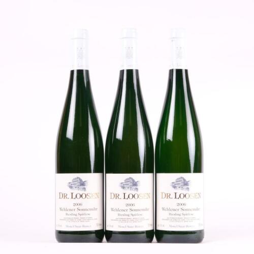 (3) 2006 Dr Loosen Wehlener Sonnenuhr Riesling Spatlese, Mosel Saar Ruwer