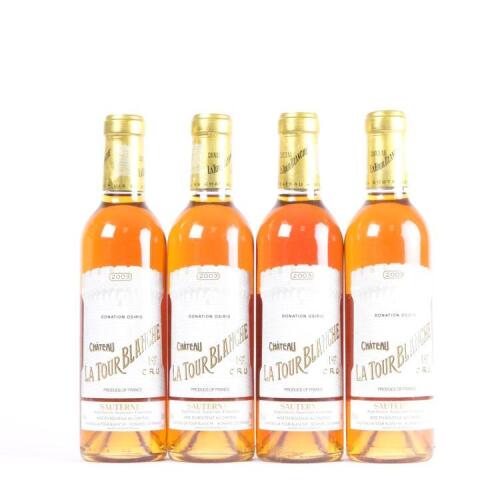 (4) 2003&nbsp;Chateau La Tour Blanche 375ml
