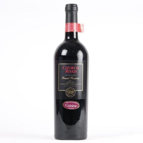 (1) 2011 Church Road Grand Reserve Merlot/Cabernet Sauvignon, Hawkes Bay