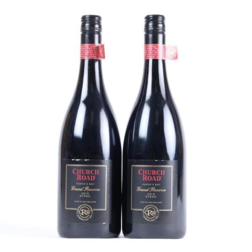(2) 2013 Church Road Grand Reserve Syrah, Hawkes Bay