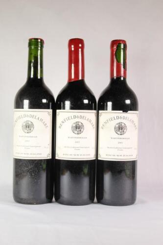 (3) 2003 Benfield & Delamere Cabernet Sauvignon/Merlot, Martinborough