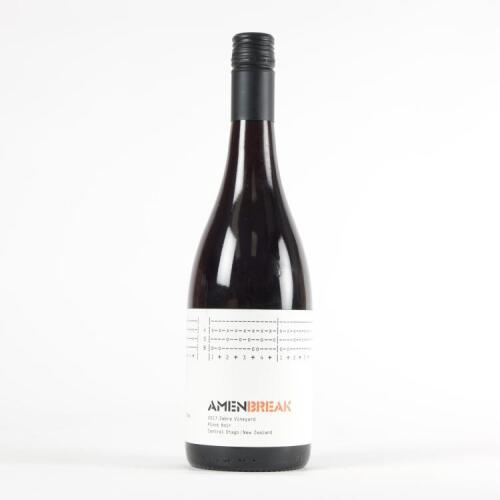 (1) 2017 Clonal Bros Amen Break Zebra Vineyard Pinot Noir, Central Otago*