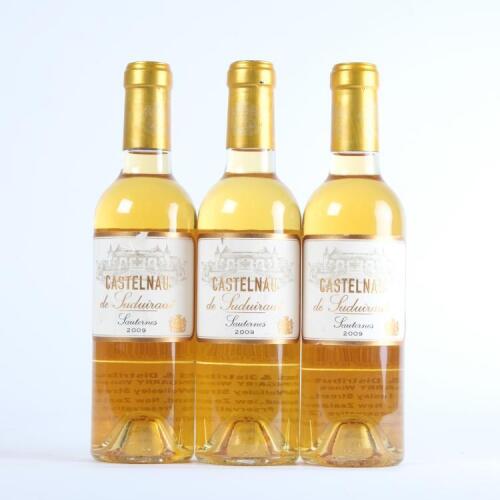 (3) 2009 Castelnau de Suduiraut 375ml