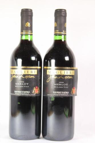 (2) 1996 Magliere John Loxton Merlot, McLaren Vale SA