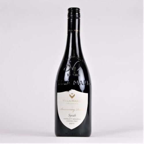 (1) 2011 Villa Maria Anniversary Release Syrah, Gimblett Gravels