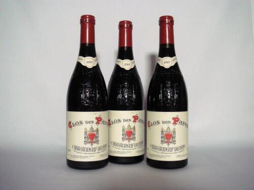 (3) 2007 Clos des Papes Chateauneuf-du-Papes, Rhone