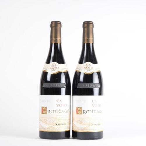 (2) 2012 E.Guigal ex Voto Ermitage