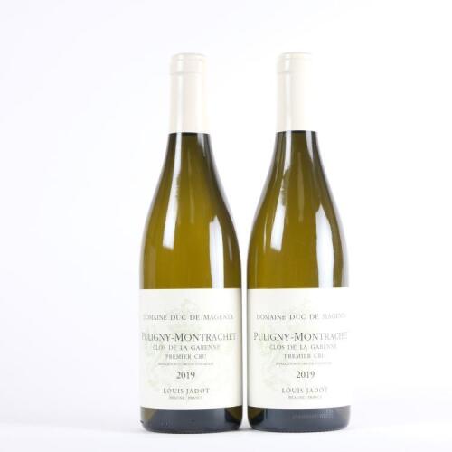 (2) 2019 Louis Jadot Domaine Duc de Magenta Puligny Montrachet Clos de la Garenne 1er Cru, Cote de Beaune