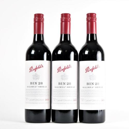 (3) 2013 Penfolds Bin 28 Kalimna Shiraz, South Australia