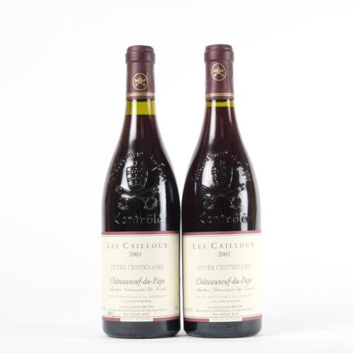 (2) 2001 Lucien et Andre Brunel les Cailloux Cuvee Centenaire Chateauneuf du Pape