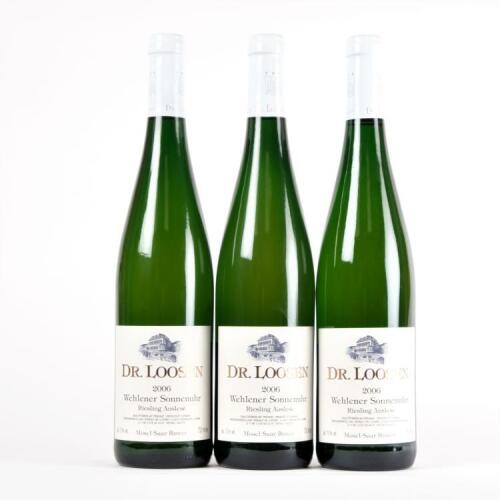 (3) 2006 Dr Loosen Wehlener Sonnenuhr Riesling Auslese, Mosel Saar Ruwer
