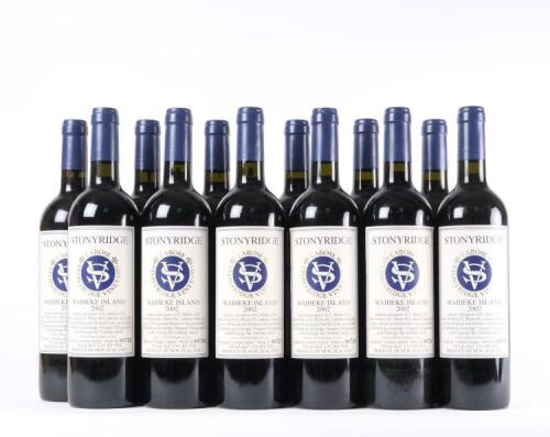 (12) 2002 Stonyridge Vineyard Larose, Waiheke