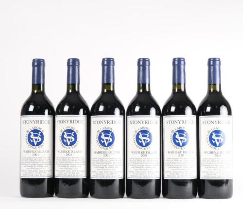 (6) 2001 Stonyridge Vineyard Larose, Waiheke