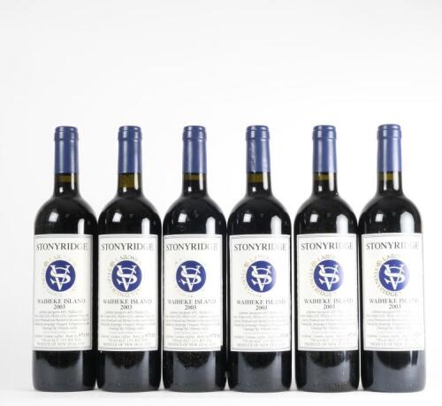 (6) 2003 Stonyridge Vineyard Larose, Waiheke