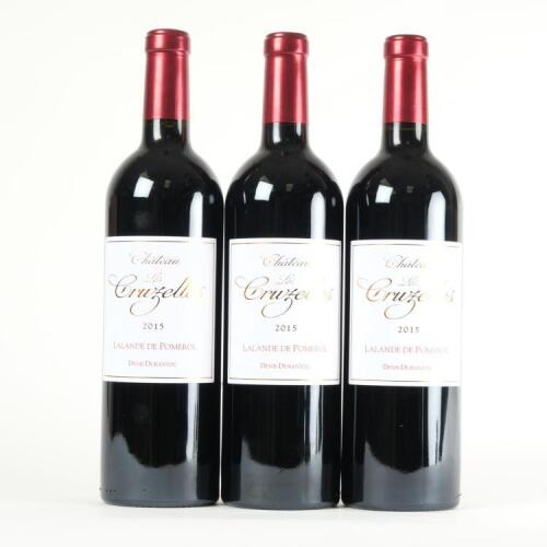 (3) 2015 Chateau Les Cruzelles, Lalande-de-Pomerol