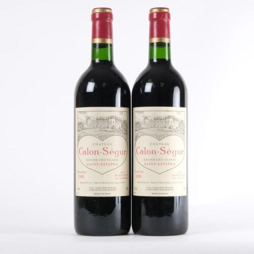 (2) 1995 Chateau Calon Segur 3eme Cru Classe, St Estephe